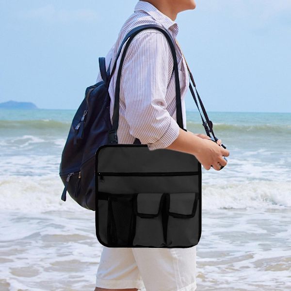 Campingstol Hængende Taske Armlæn Side Organizer Strand Multi Lommer Organiser Stol Tote Skulder Ved Siden Opbevaring Pung Til Udendørs Fiskeri Strand C