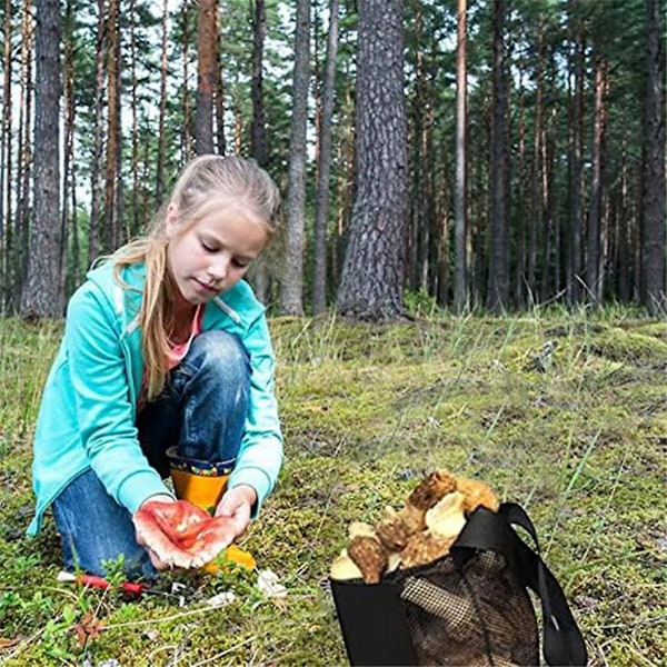 Sopplukkepose, Foraging Meshposer, Foraging Lomme Høsting Soppkurv Plukkepose