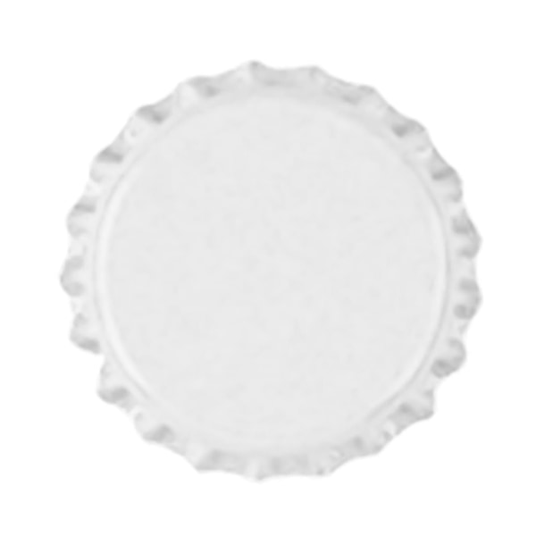 100 stk Flaskekorker Robust Konstruksjon Anti-deformert Tinnplate Mini Øl Drikke Korker For Hjem[C] White
