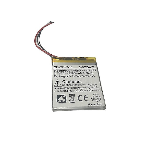 Passer til Pioneer Pioneer Xdp-300r Xdp-100r Musikspiller Batteri Pr-335367g