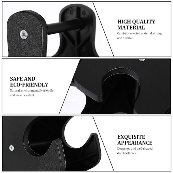 Winomo Dumbbell Opbevaringsstativ Træblad Design Dumbbell Holder 5-lags Vægtløftning Dumbbell Opbevaringsstativ