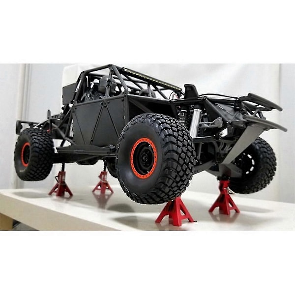 4 st Metallhöjdbara 6 Tons Domkraft Reparationsställ för 1/10 RC Crawler Bil Axial SCX10 90046 TRX4