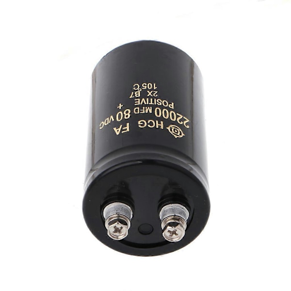 22000uF 80V Elektrolytisk Skruvkapacitor för Amp Strömförsörjning 50x80mm 105