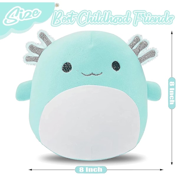 Axolotl plysch, söt Axolotl gosedjur Snuggle Hugging Axolotl plysch Supermjuk Axolotl kudde Ländryggskudde Födelsedag[C]