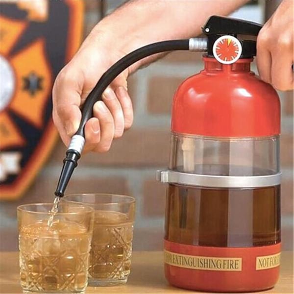 Dryckesdispenser i brandsläckareform