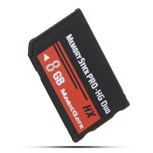 2x 8GB Minneskort MS Pro Duo HX Flashkort för PSP Cybershot Kamera