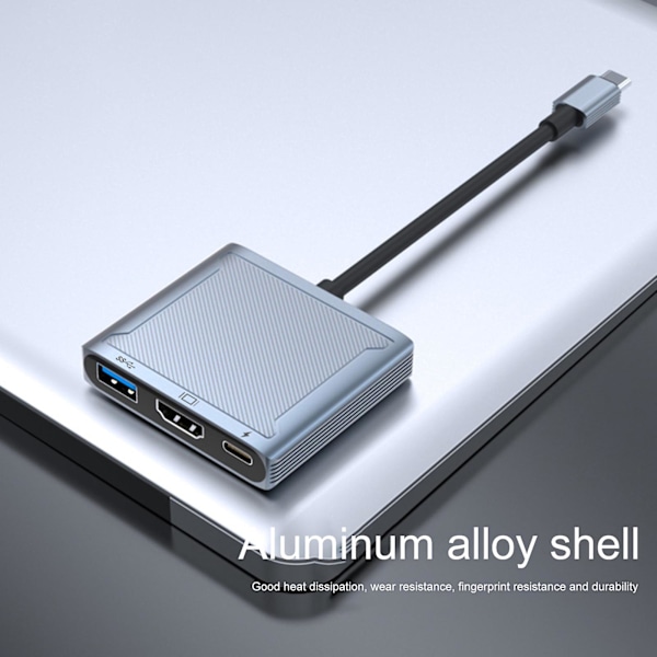 Dockningsstation Stabil Överföring Plug-and-Play Anti-Interferens Hög Hastighet Bred Kompatibel Videokonverterare Multiport USB 3.1 Universal Dockningshubb