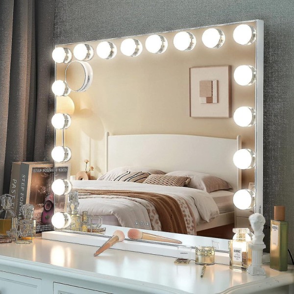 Led Hollywood Makeup Mirror Light Mirror Dimbara LED-lampor (endast glödlampa) (ingen spegel) dd. 10 lights