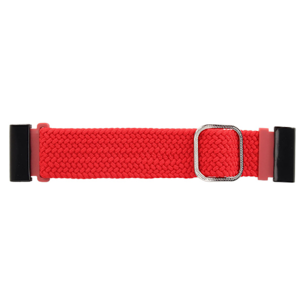 22mm flätad klockarmband 26mm spänne justerat stretchigt spänne stängning flätad ersättningsrem för Fenix 7X röd[C]