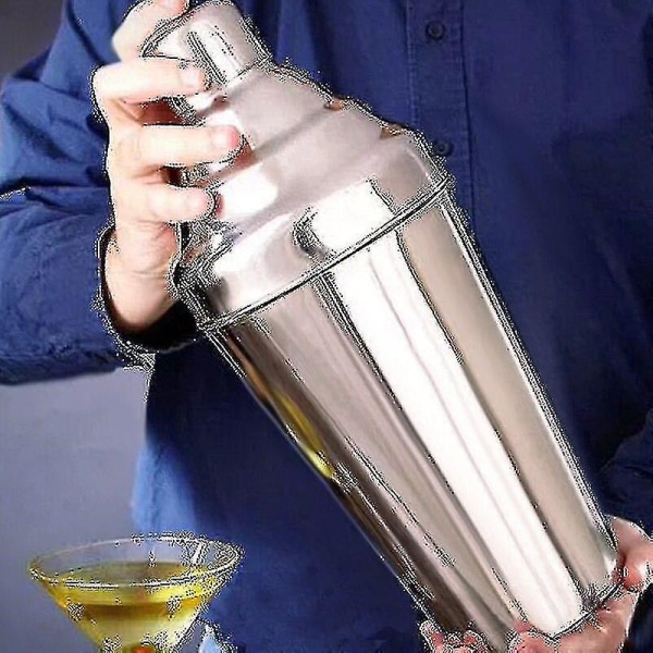 1,8 l Stor Cocktail Boston Bar Shaker i Rostfritt Stål: 3-delars Set | Cocktailshakers Kb[C]