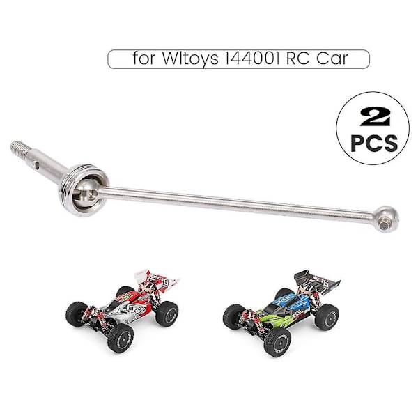 2x Metalliosat Sopivat WLtoys 144001 2kpl Etuvetoakseli (C)