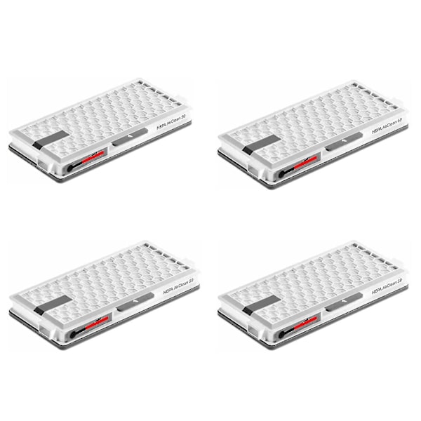 4x Ersättningsdelar Hepa-filter för -ha 50 Hepa Airclean-filter för S4/s5/s6/s8 C2-c3 dammsugare