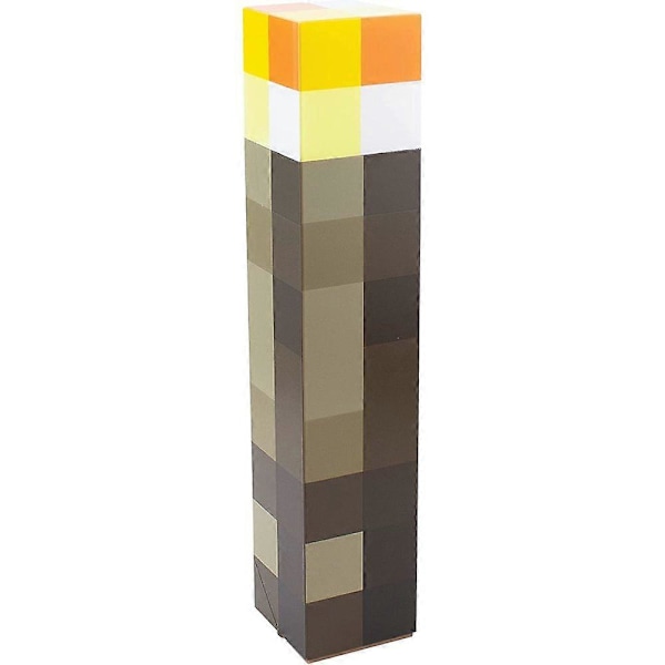 Minecraft Zak Designs Facklaformad Vattenflaska med Skruvlock, Hållbar Vattenflaska med Brottsäker Design Tumbler (22oz, Plast, BP