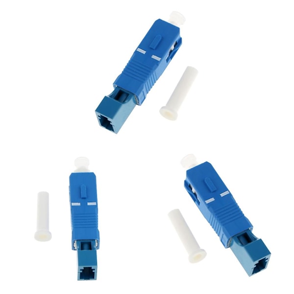 3 Stycken 2,5 till 1,25 mm SC Hane till LC Hona Adapter Singlemode Fiber Optisk (C)