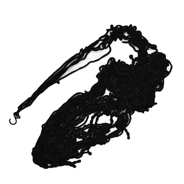 Halloween Spindelväv Elastisk Fruktansvärd Triangulär Jätte Spindelväv för Utomhus Gräsmatta Trädgård Svart[C]