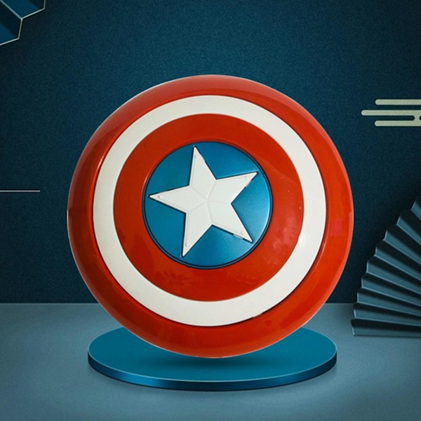 Shield-Toy Samleobjekt Glat Overflade Multifunktionel Avengers Captain America Plastik Shield-Toy til Halloween