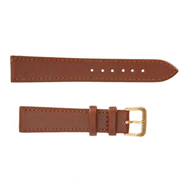 Unisex Universal Spenneklokke Rem PU Lær Utbyttbar Klokkerem Tilbehør Brun 18mm / 0.71in[C]