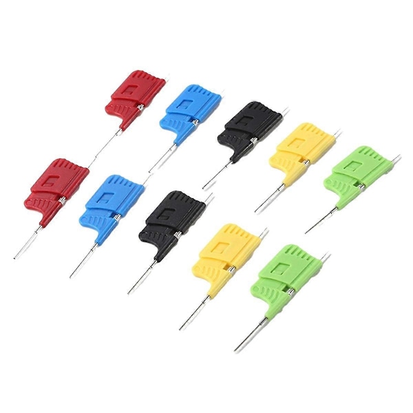 10 st SDK08 Testklämmor med Jumperkabel IC Testkrokklämmor 40V Ultra Liten Klämma 2A Testklämma för (C)