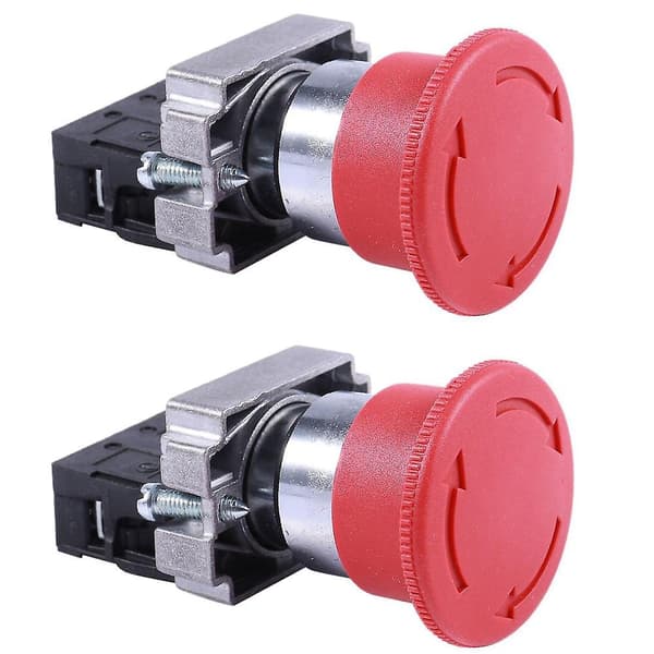 Nödstopp 22mm Tryckknappsbrytare ZB2-BE102C