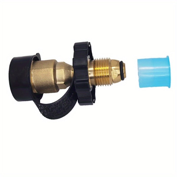 1 stk Universal Propan Tank Adapter - Konverterer POL til QCC1/Type 1 med Skiftenøkkel, Enkel RV Utendørs Camping Piknik Tilkobling - Passer for Kokkeutstyr, Grill