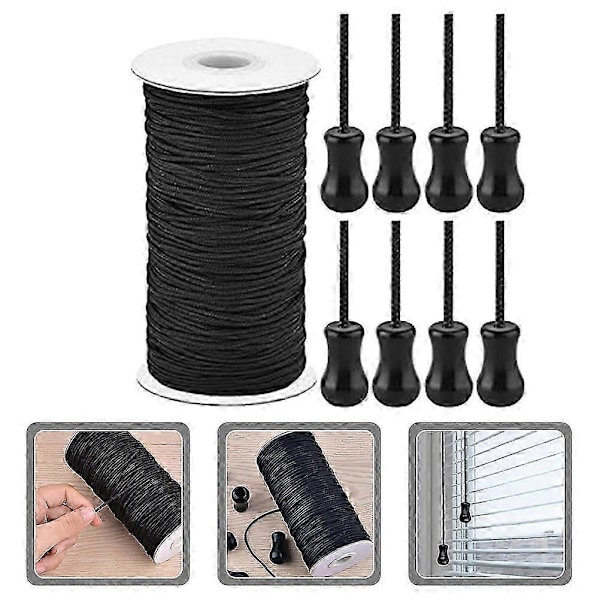1 Set Hushållsgardin Persienn Trähänge Rep Hem Träpärlrep Persiennsträng (100 Meter) (C)
