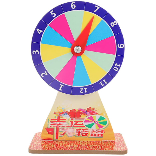 Party Spill Gamehjul Roterende Hjul Lykkehjul DIY Fortune Wheel Game Rekvisitt