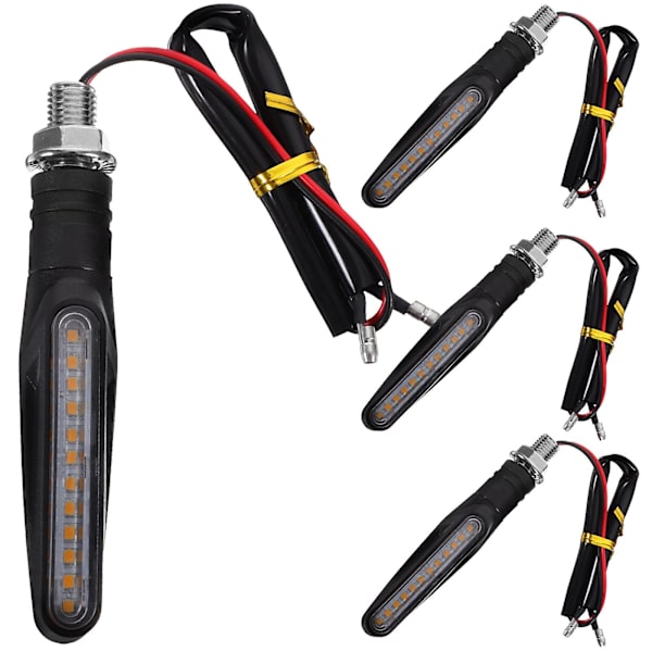 4 stk Motorsykkel LED Blinklys LED Motorsykkel Blinklys Lys Motorsykkel Lampe