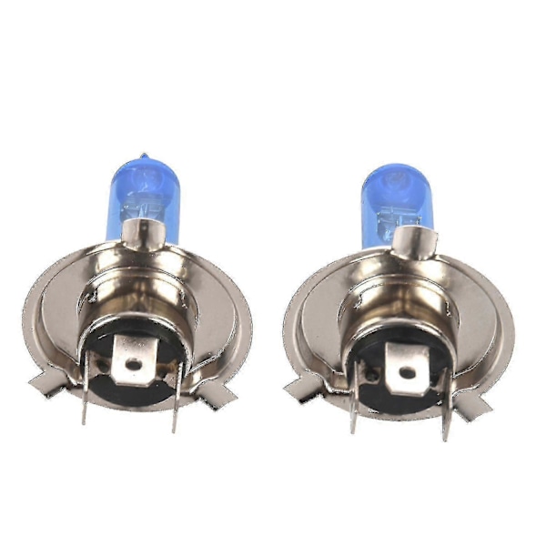 2 st H4 100w 6000k Vita Xenon Hid Halogen Bilstrålkastarlampor (C)