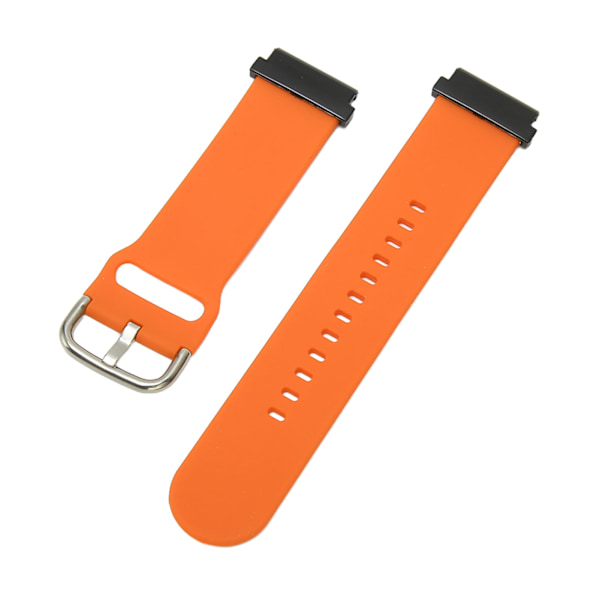 Udskiftningsarmbånd 20mm Vandafvisende Blød Hurtigudløsning Silikon Urrem til Garmin Fenix 7S Orange[C]