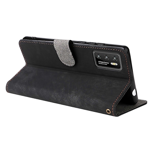 Plånboksfodral för Cubot P50 med RFID-blockering, PU-läder, stativfunktion - Grön Multicolor Black