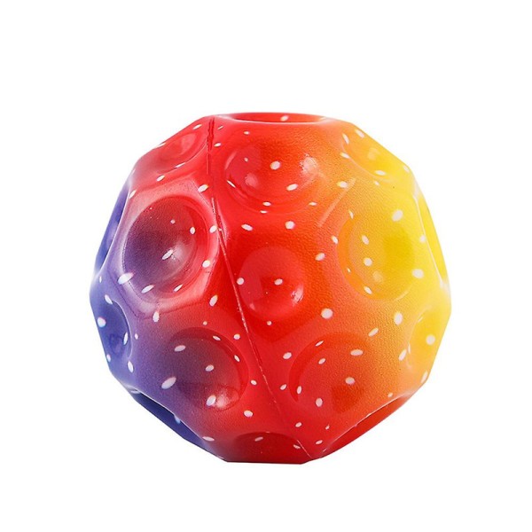 Hög studsande boll utrymme studsande boll utomhus kasta fånga mån boll för barn husdjur Party presenter Red