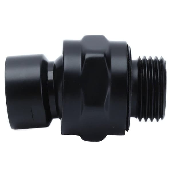 G1/2 Top Bruseadapter Justerbar Kobber Brusehovedholder Hjem Badeværelsestilbehør Sort