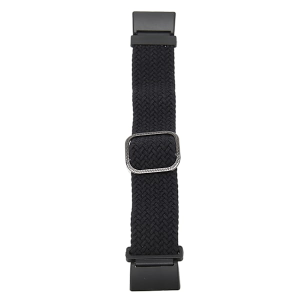 Elastisk klockarmband i nylon för Redmi Watch 2, justerbar legering, vävd sportklocka, svart[C]