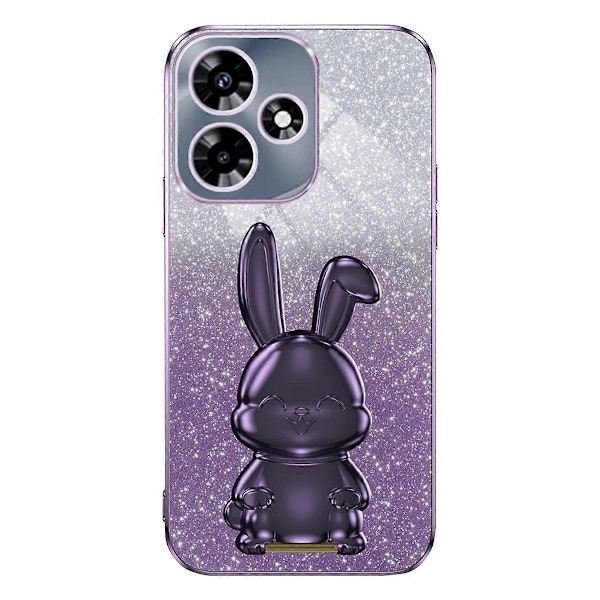 Skyddande Telefonfodral för Infinix Hot 30i med Glitterpulver, PC+TPU, Stativ Multicolor Style B