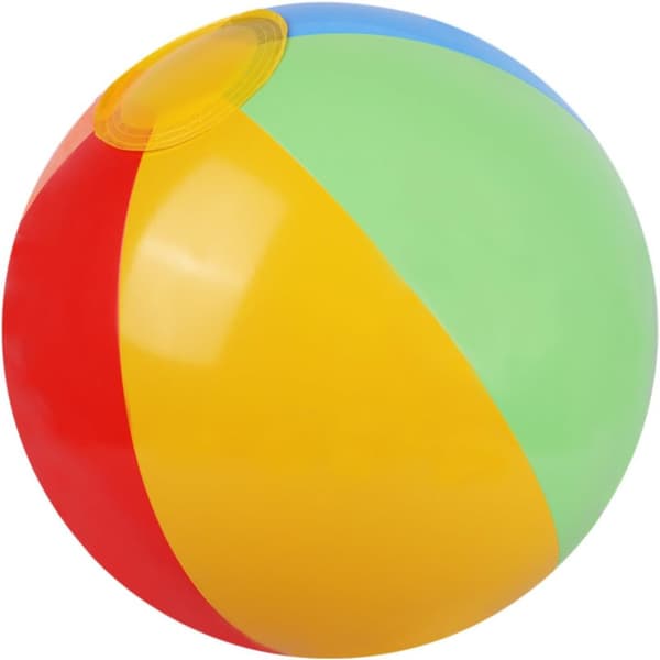 Regnbue Oppblåsbare Strandballer, 5-Pakning, Klassisk Design