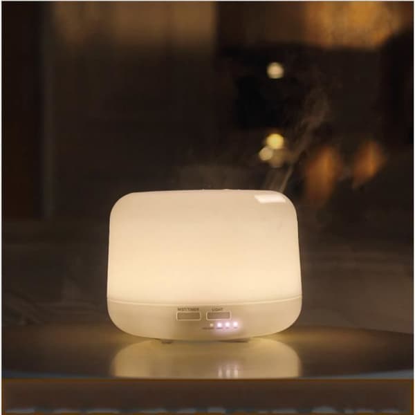 300ML Diffuser til æteriske olier/Ultralyds luftfugter/Aromadiffuser[YJD] White