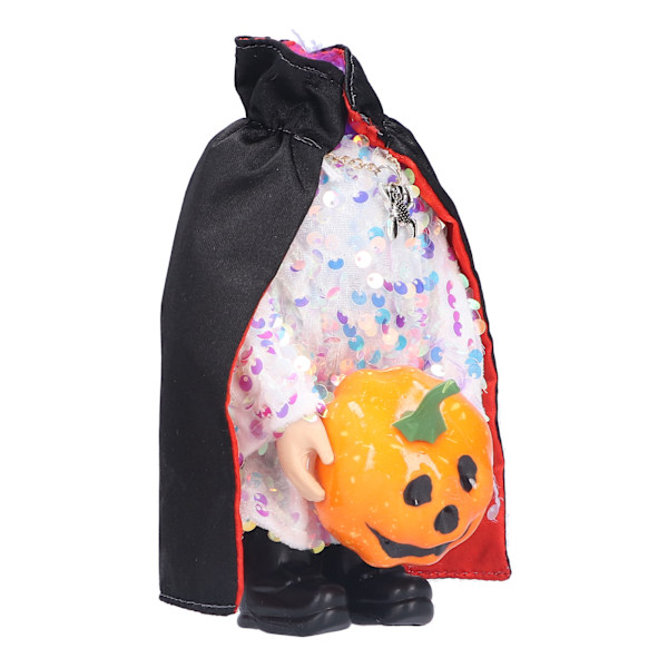 Halloween Hodelause Dukker Halloween Plysj Nisse Med Gresskar og Vampyrkapper for Halloween Dekorasjoner Hvit[C]