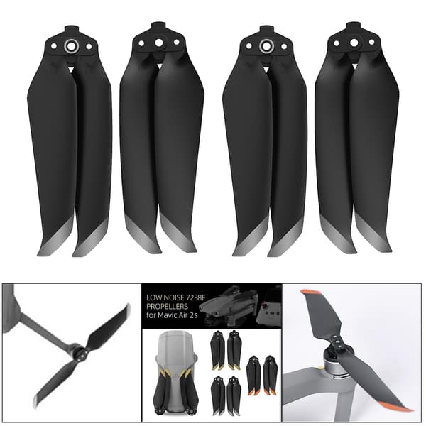 DJI Mavic Air 2S Lavstøypropeller 2 Par Sølv