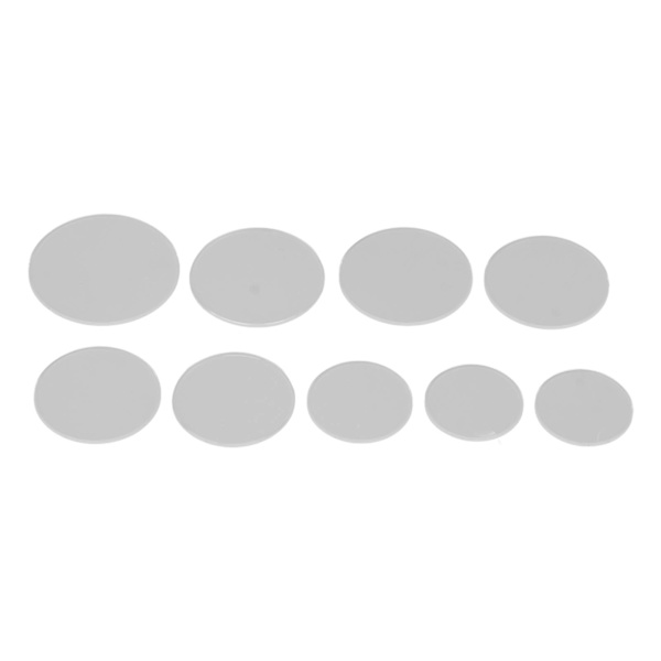 9 stk Urglass 1,2 mm Tykk Transparent Klar Urkrystall Linse Glass Erstatning Urglass Begerdeksel 23,6‑37,6 mm[C]