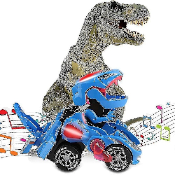 Transformerande Leksaksfordon Transformerande Bil, Automatisk Transformerande Bil Blue