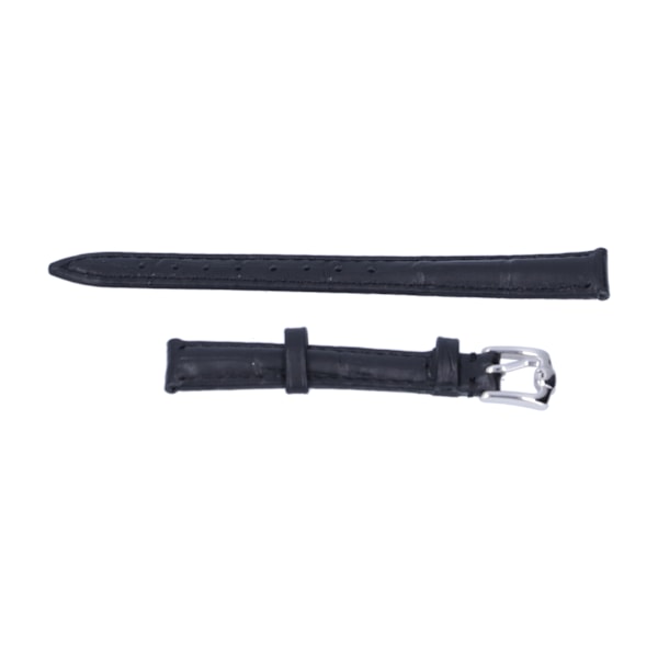 Remme for klokke med spenne, unisex, erstatning, reservedeler, tilbehør, svart 24 mm / 0,94 tommer [C]