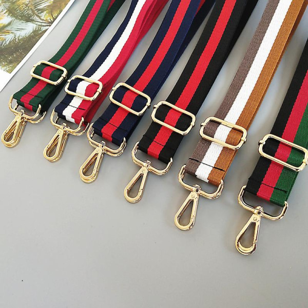 Väska Rem Bytbar Axelremsväska Axelbälte Black 02