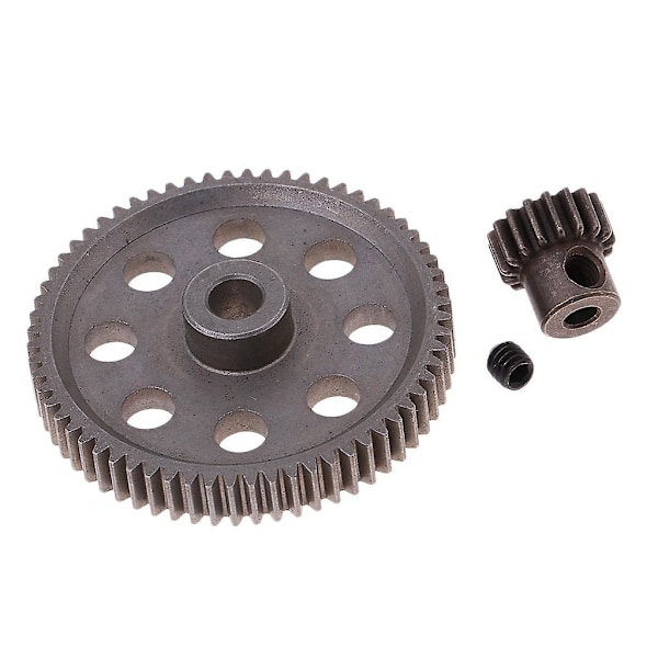Delar Differentialväxel 64T & Motorpinjong 17T för HSP 94111 1/10 RC Bil (C)