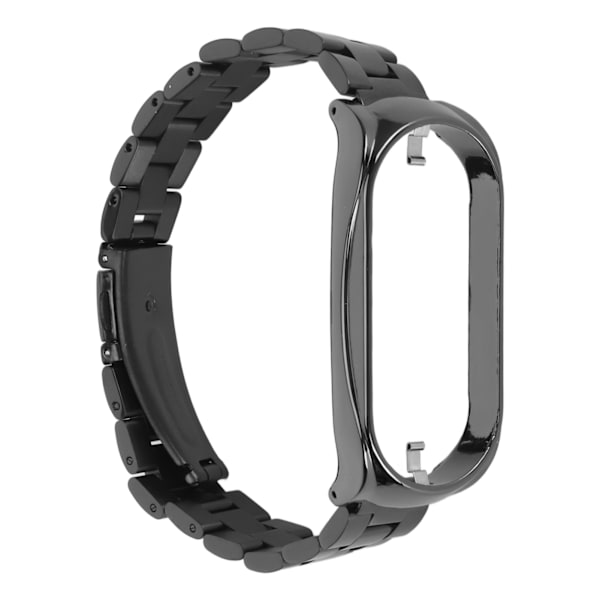 Smartwatch-armband i rostfritt stål, justerbar, skyddande, ersättningsarmband för Mi 7 NFC Svart[C]