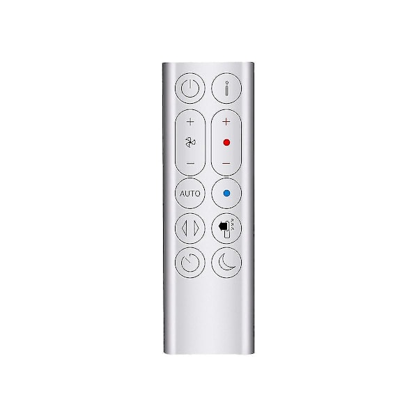 Reservefjernkontroll Passer For Hp04 Hp05 Hp07 Luftrenser Bladløs Vifte Fjernkontroll Silver