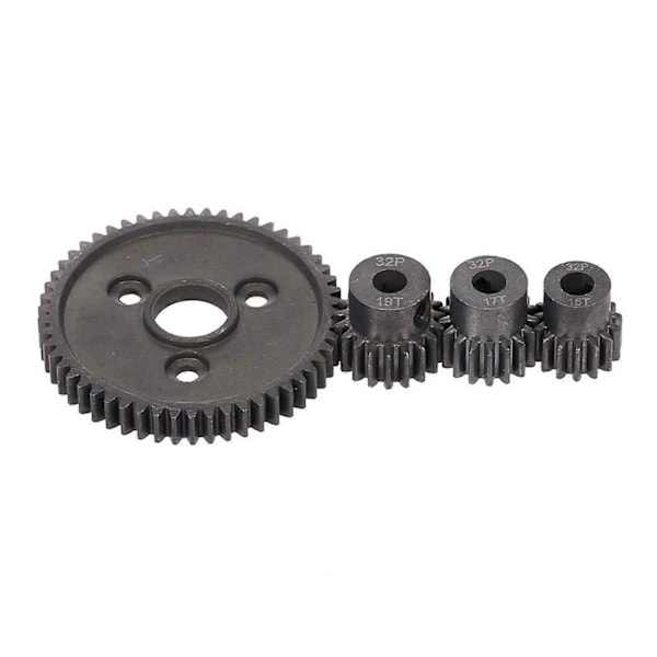 RC Bil 54T 0.8 32 Pitch Spur Gear med 15T/17T/19T Pinions Gear Set (C)