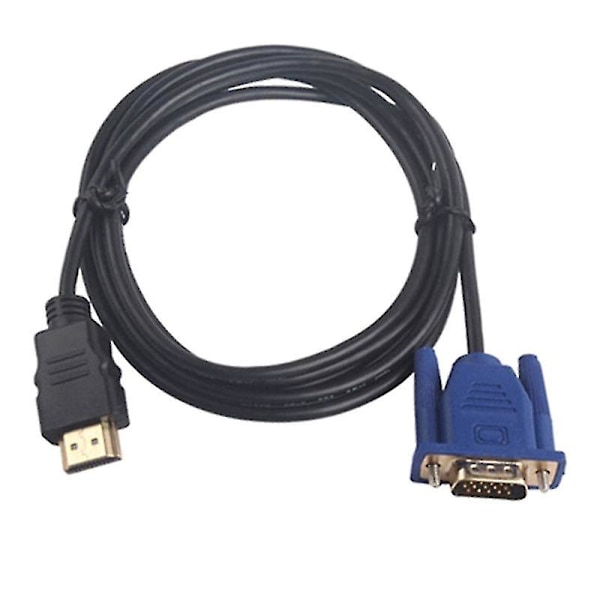 1.8/3/5/10m 1080p HDMI til VGA 15-pin hannkabeladapter for HDTV HD LCD 10m