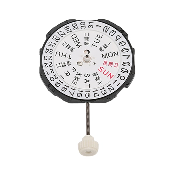 SL28 Dubbel Kalender Kvartsrörelse 3 Visare Urverk Ersättningsdelar Tillbehör för Urmakare[C]
