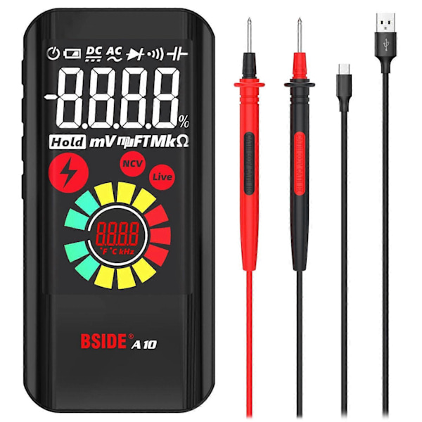 A10 Helautomatisk Anti-Bränn Intelligent Digital Multimeter Handhållen (FCC)