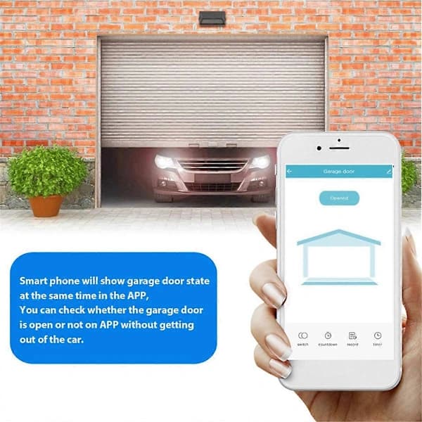 Tuya WiFi Garasjeportkontroll Smart Dørbryter